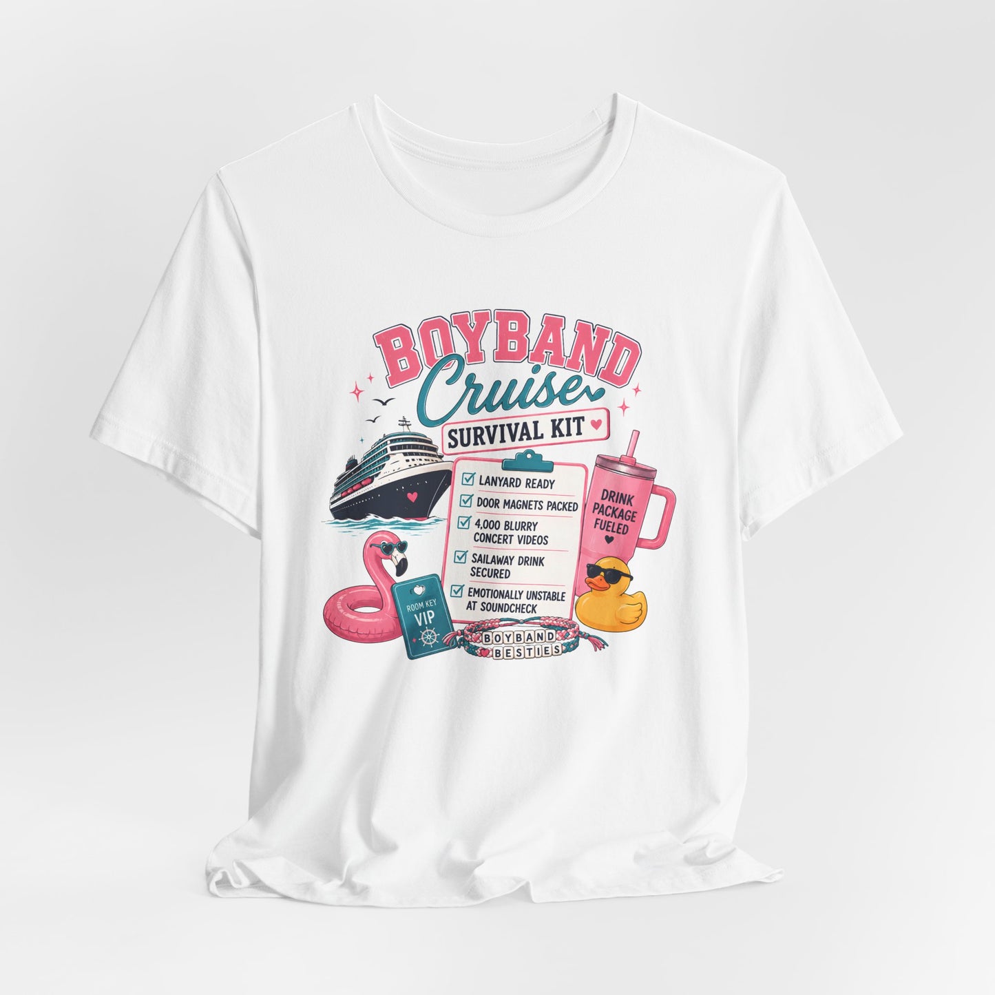 Boyband Cruise Survival Kit T‑Shirt