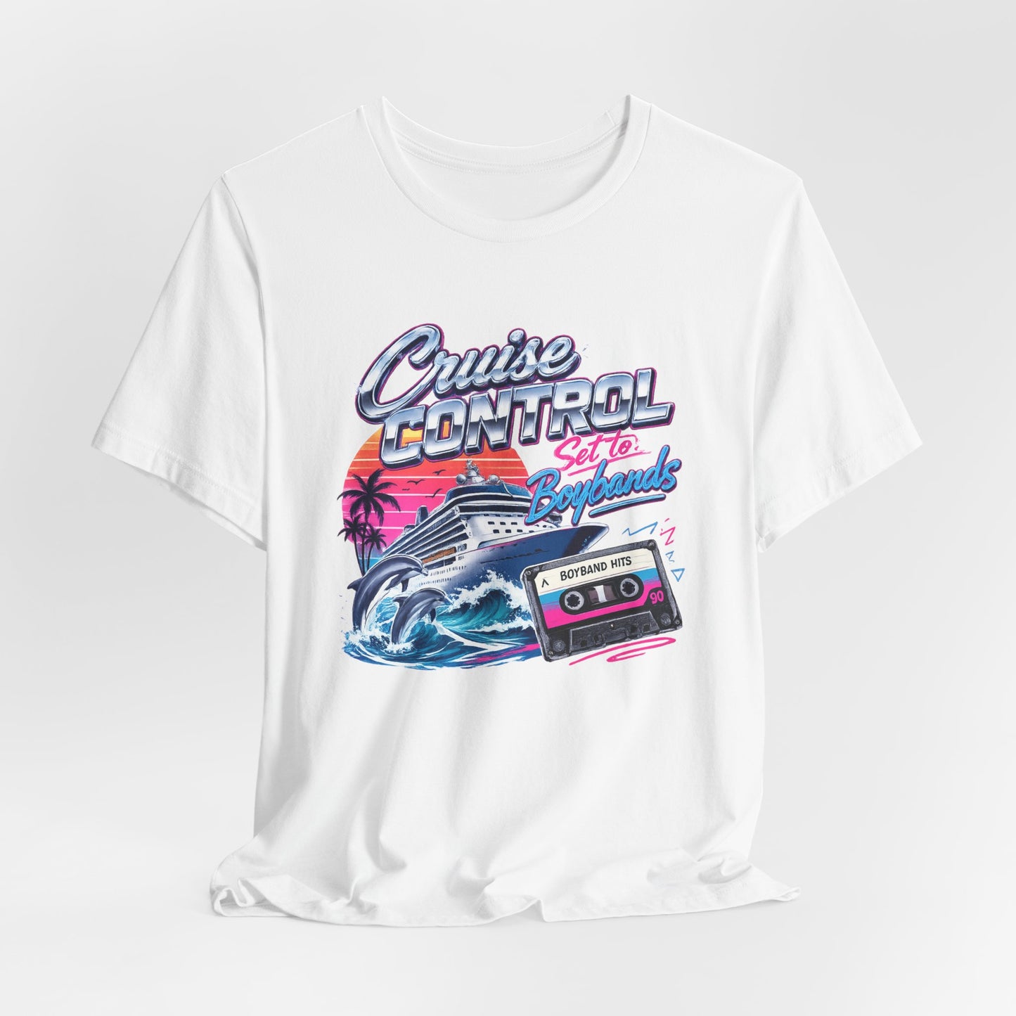 Cruise Control Set to Boybands Tee — Retro Boyband Music Shirt