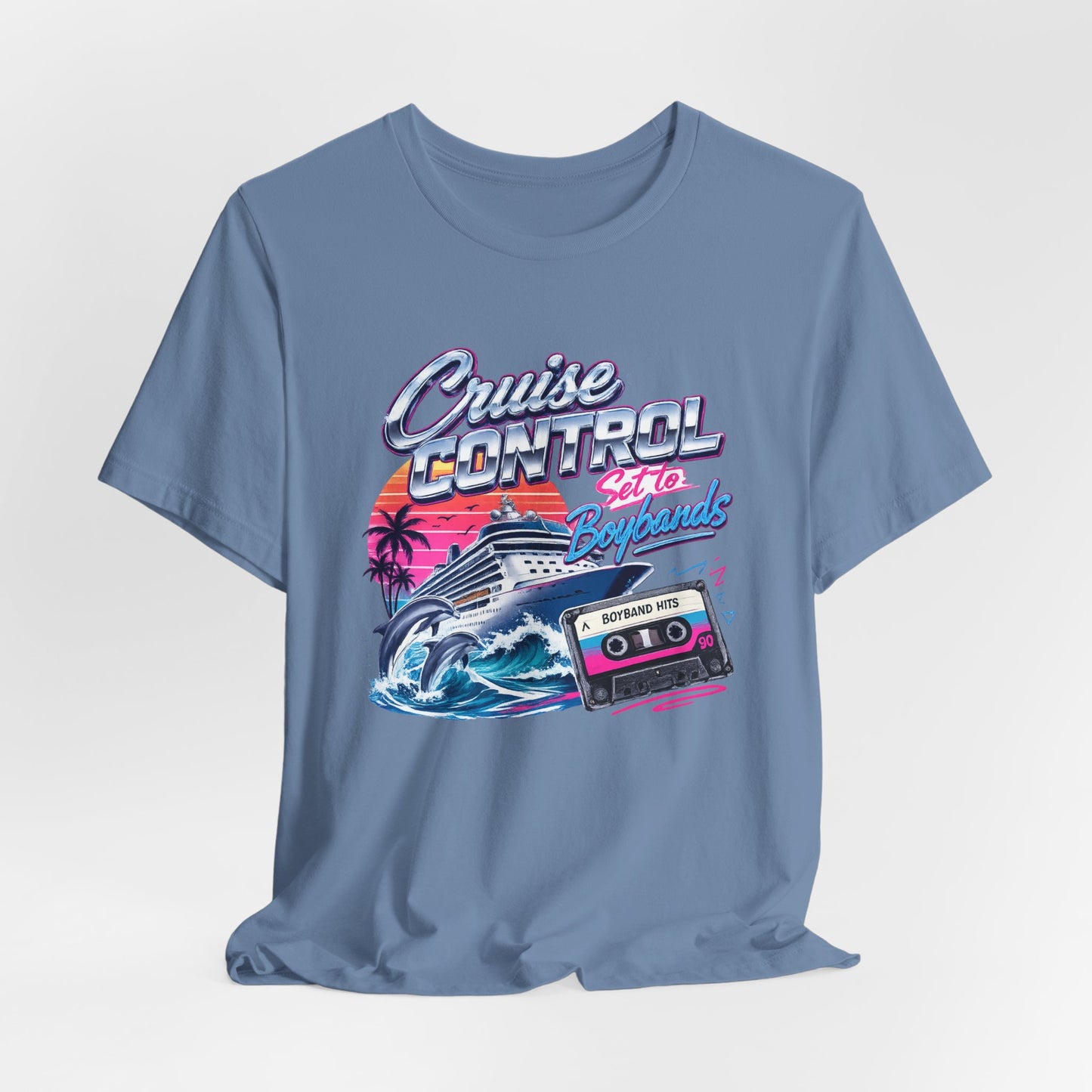 Cruise Control Set to Boybands Tee — Retro Boyband Music Shirt