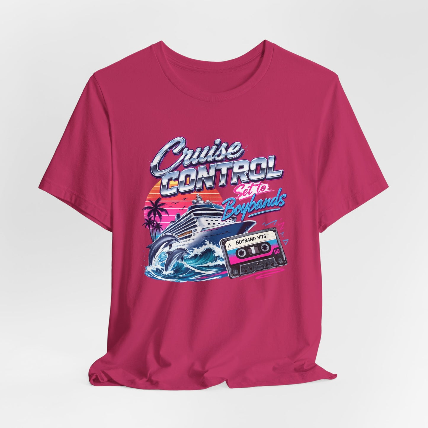Cruise Control Set to Boybands Tee — Retro Boyband Music Shirt
